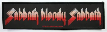 Black Sabbath - 'Sabbath Bloody Sabbath' Woven Strip Patch