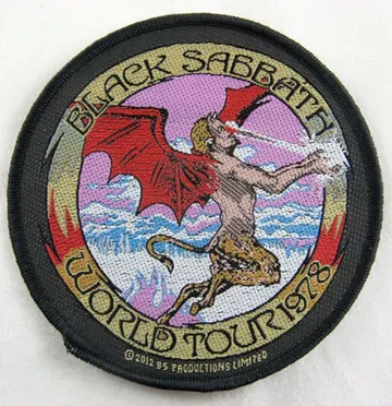 Black Sabbath - 'World Tour 1978' Woven Patch