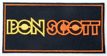 Bon Scott - 'Logo' Embroidered Patch (AC/DC)