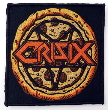 Crisix - 'Pizza Pentagram' Woven Patch