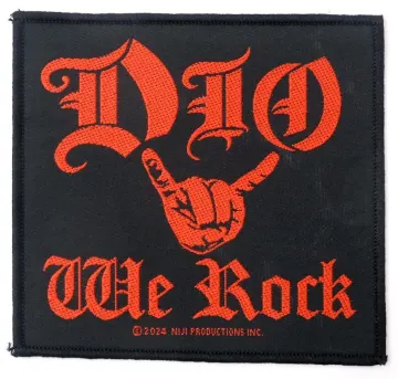 Dio - 'We Rock' Woven Patch