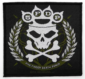 Five Finger Death Punch - 'Knuckles Crown' Woven Patch