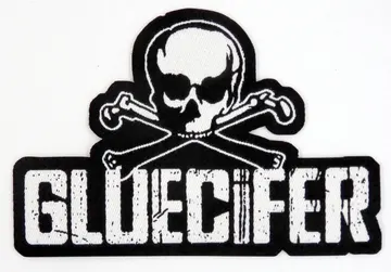 Gluecifer - 'Skull Logo' Shaped Patch