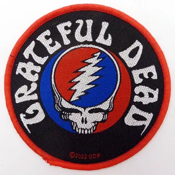 Grateful Dead - 'Steal Your Face' Round Woven Patch