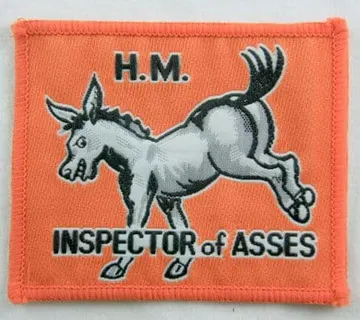 H.M Inspector of Asses - Woven Patch