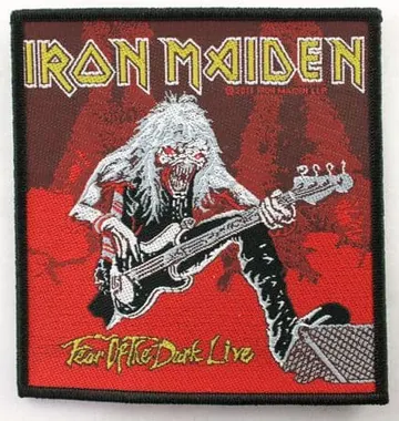 Iron Maiden - 'Fear of the Dark Live' Woven Patch