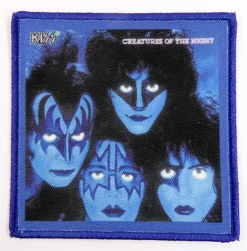 Kiss - 'Creatures of the Night - Blue' Printed Patch