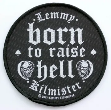 Lemmy Kilmister - 'Born to Raise Hell' Woven Patch
