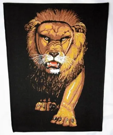 Lion - Giant Printed Backpatch