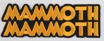 Mammoth Mammoth - 'Logo' Embroidered Patch
