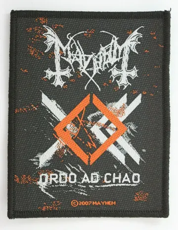 Mayhem - 'Ordo Ad Chao' Woven Patch