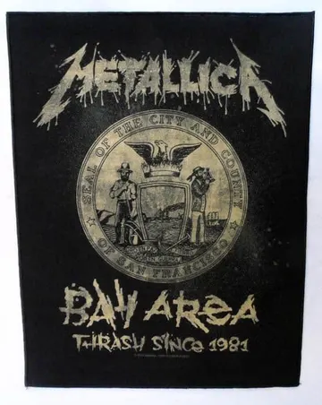 Metallica - 'Bay Area' Giant Printed Backpatch