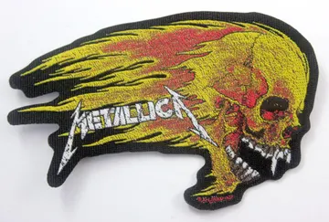 Metallica - 'Flaming Skull' Woven Patch
