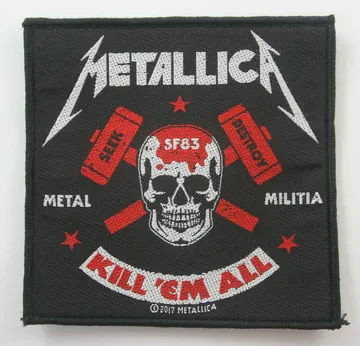 Metallica - 'Metal Militia' Woven Patch