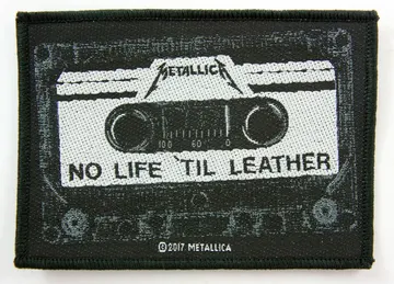 Metallica - 'No Life 'til Leather' Woven Patch