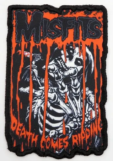 Misfits - 'Death Comes Ripping' Printed Patch
