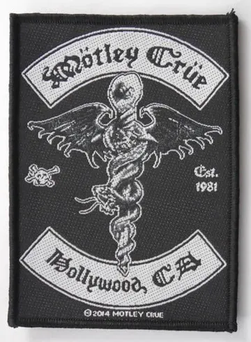 Motley Crue - 'Hollywood CA' Woven Patch