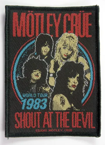 Motley Crue - 'World Tour 83  Shout at the Devil' Woven Patch