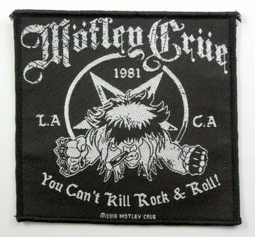 Motley Crue - 'You Can't Kill Rock & Roll' Woven Patch