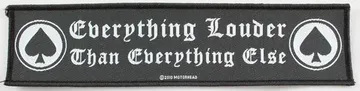 Motorhead - 'Everything Louder' Woven Strip Patch