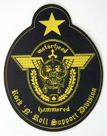 Motorhead - 'Rock 'n' Roll Support Division' Shaped Patch