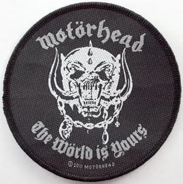 Motorhead - 'The World is Yours' Woven Patch