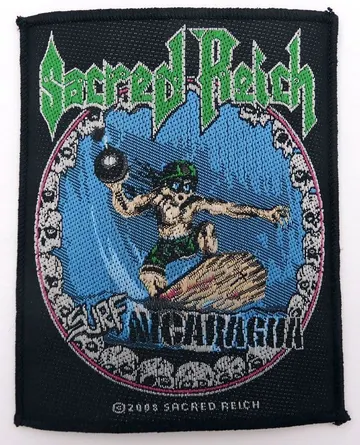 Sacred Reich - 'Surf Nicaragua' Woven Patch