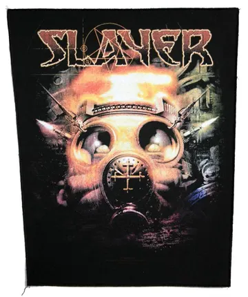 Slayer - 'Gasmask' Giant Printed Backpatch