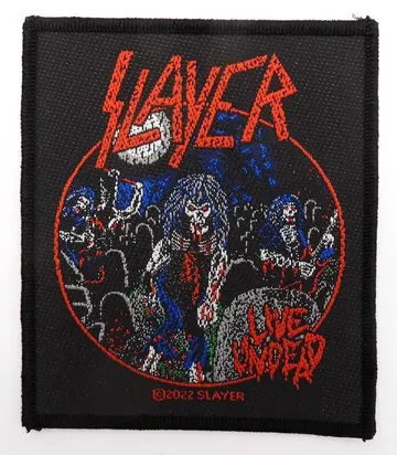 Slayer - 'Live Undead' Woven Patch
