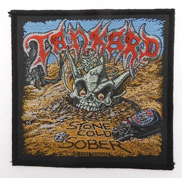 Tankard - 'Stone Cold Sober' Woven Patch