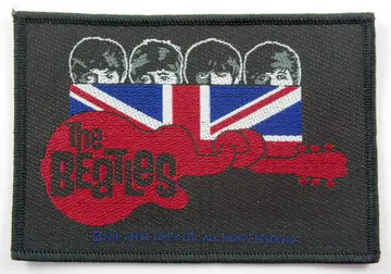 The Beatles - 'Knotted Guitar' Woven Patch