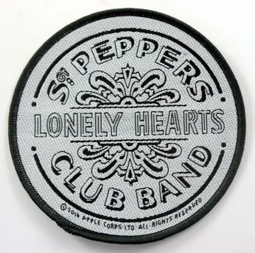 The Beatles - 'Sgt Peppers Black & White' Woven Patch