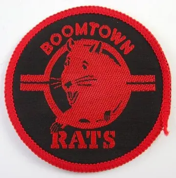 The Boomtown Rats - 'Rat' Round Woven Patch