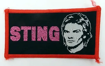 The Police - 'Sting Pink Glittery Logo' Woven Patch
