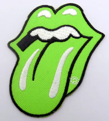 The Rolling Stones - 'Green Tongue' Small Woven Patch