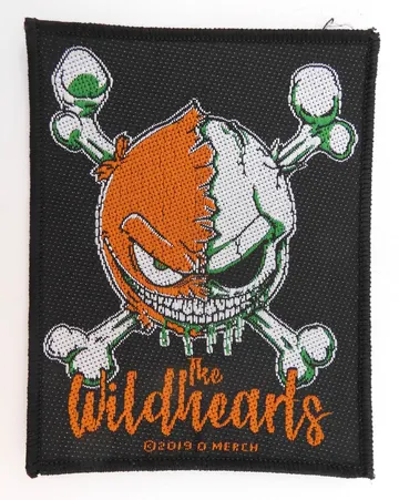 Wildhearts - 'Green Skull' Woven Patch