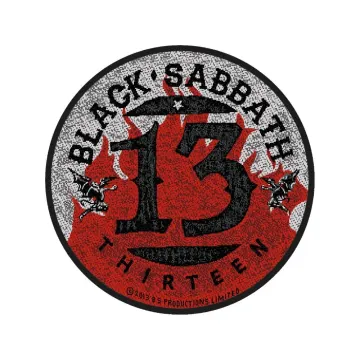 Black Sabbath - 13 / Flames Circular - Patch