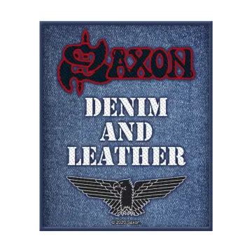 Saxon - Denim & Leather - Patch