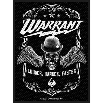 Warrant - Louder harder faster - Patch