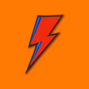 Bowie Lightning Bolt Patch