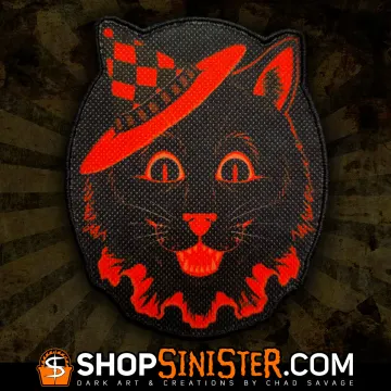 #FrightFall2021 Black Cat Printed Patch