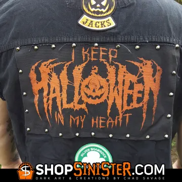 I Keep Halloween In My Heart Punk Rock Back Patch