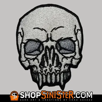 Monster Skull: Nosferatu Embroidered Patch