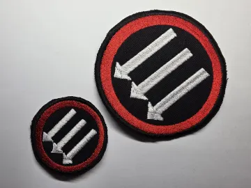 3 Arrows Large Anti-Fascist Embroidered Patch