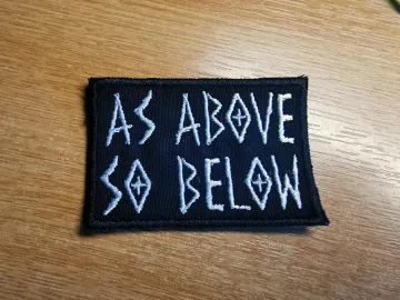 As Above So Below Embroidered Patch Norse Style
