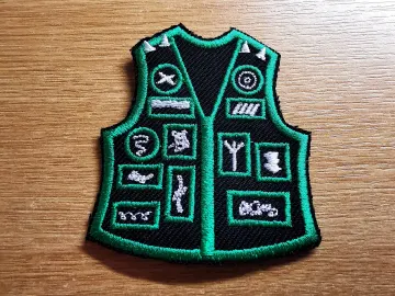 Battle Jacket Embroidered Patch Green Jacket Parody Death Metal Black Metal Patch Thrash Metal Viking