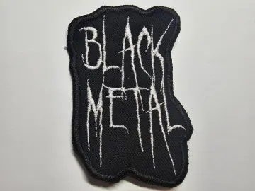 Black Metal Embroidered Patch