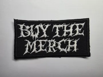Buy The Merch Support Local Bands Patch Music Scene Badge Embroidered