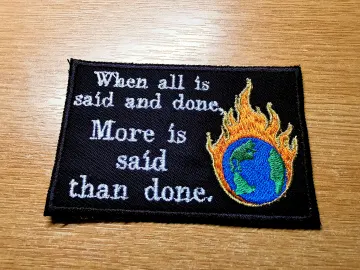 Climate Change Embroidered Patch
