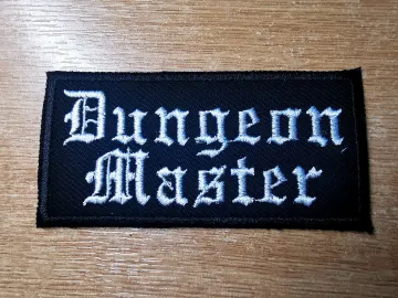 Dungeon Master RPG Patch Tabletop Dungeon Synth and Fantasy Role-Play Embroidered Iron On